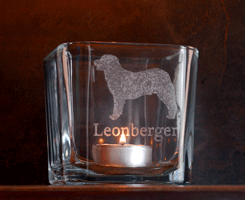 Leonberger Candle Holder